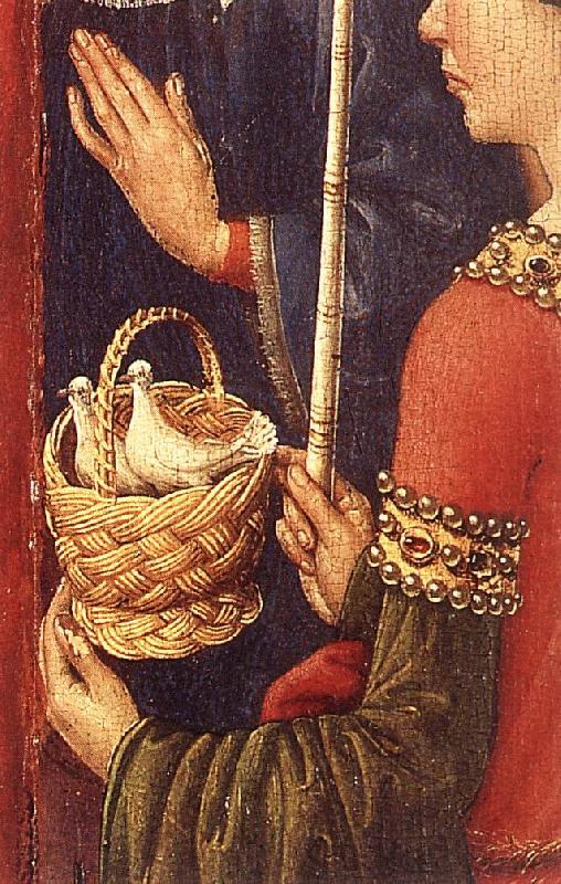 DARET, Jacques Altarpiece of the Virgin (detail) f